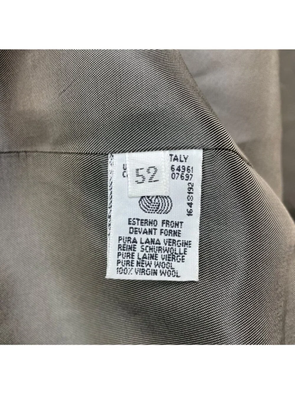 VTG United Colors Of Benetton Men's Flannel Blazer Gray • Italy • 42R US--52 EU